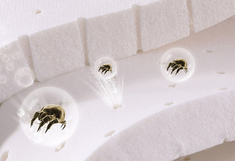 Natural latex has an anti-mite rate of up to 87%