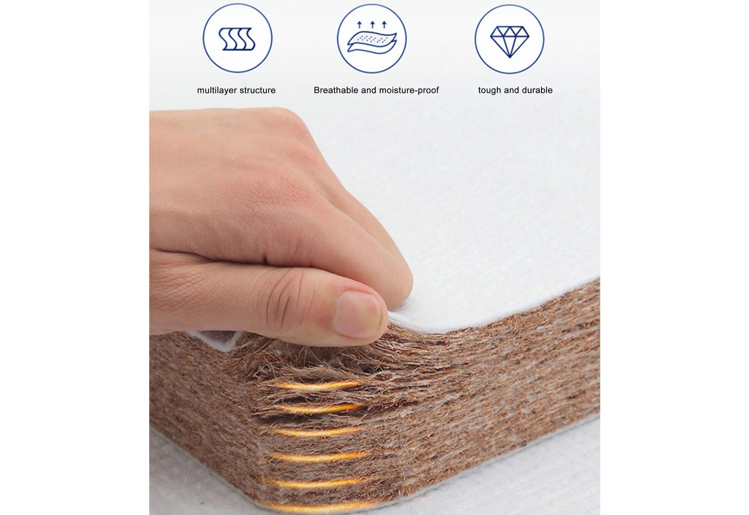 Hot-pressed environmentally friendly coconut palm