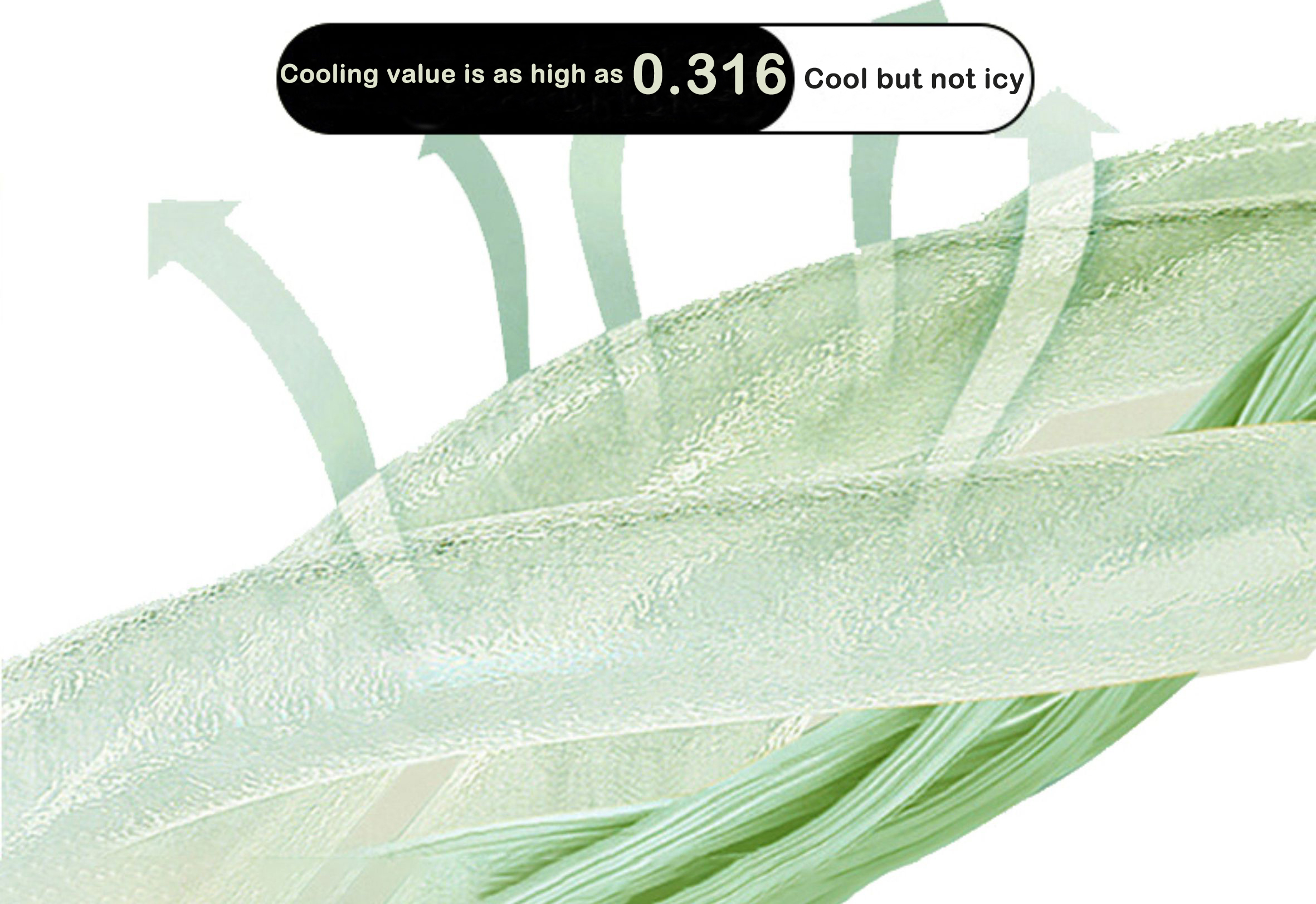 Feels like it's in air conditioning; instantly cools and keeps you feeling refreshed.