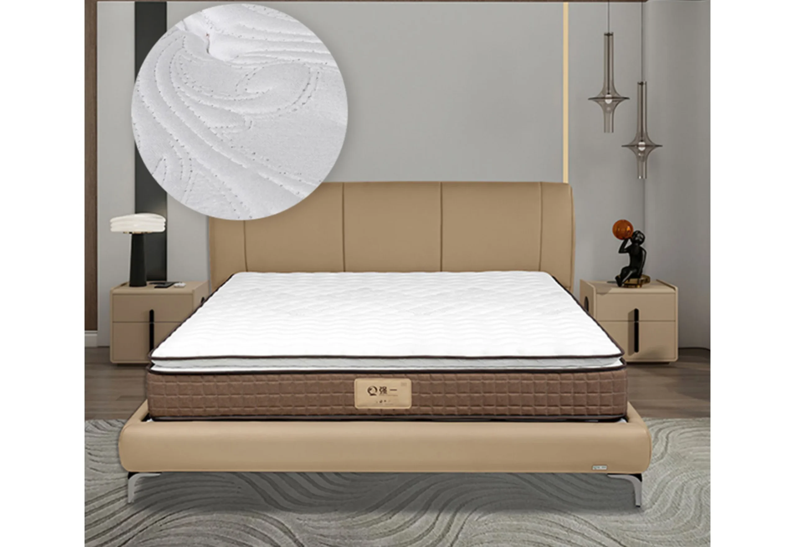 Silver threads embedded in fabric provide superior antibacterial properties and greater cleanliness.