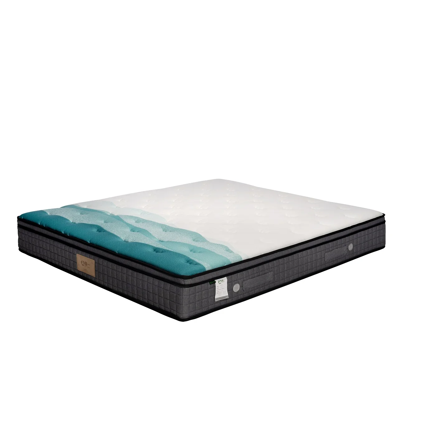 QYM022 – Antibacterial Latex Pocket Spring Mattress Knitted Fabric, Anti-Mite, Breathable Support