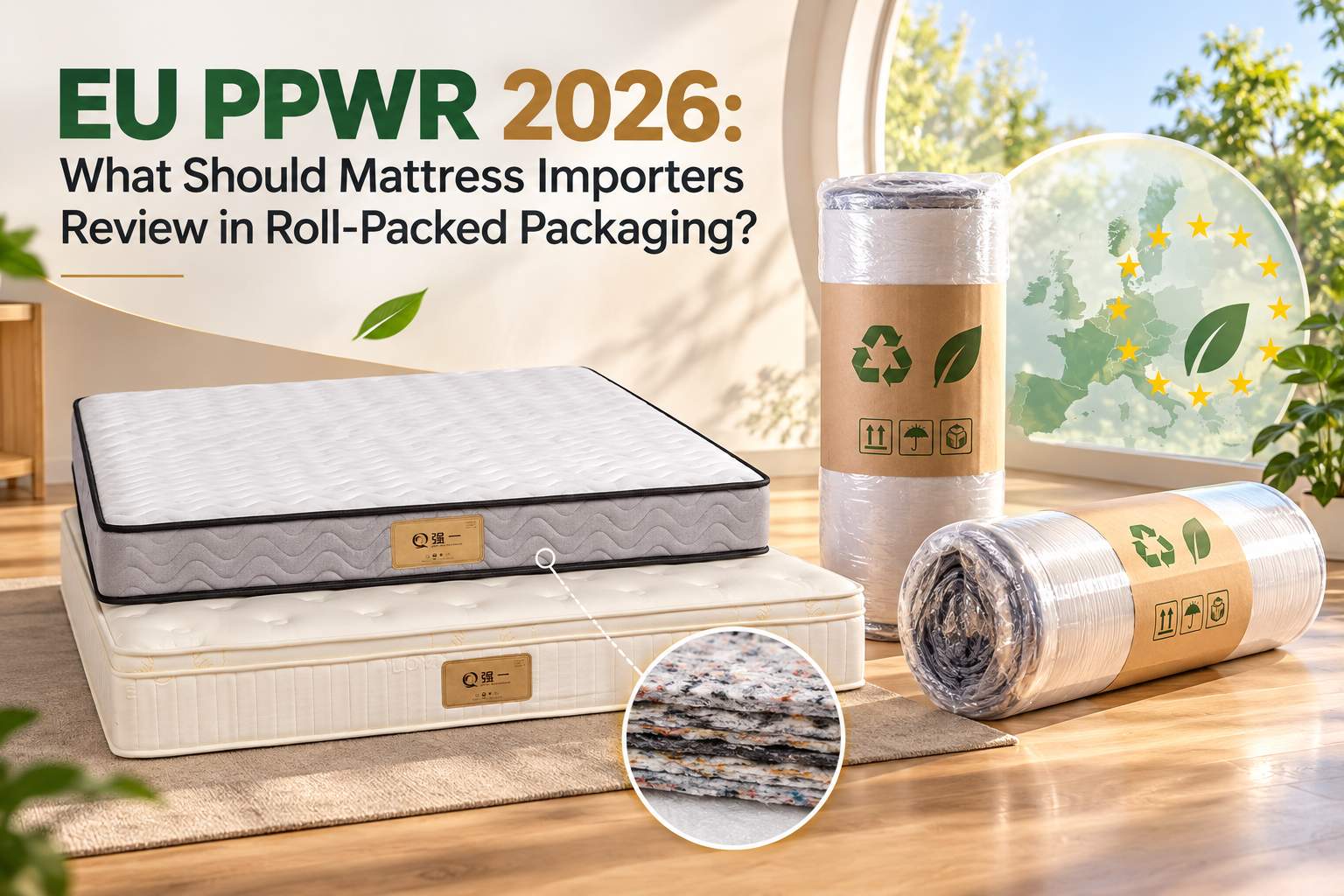 EU PPWR 2026: What Should Mattress Importers Review in Roll-Packed Packaging?