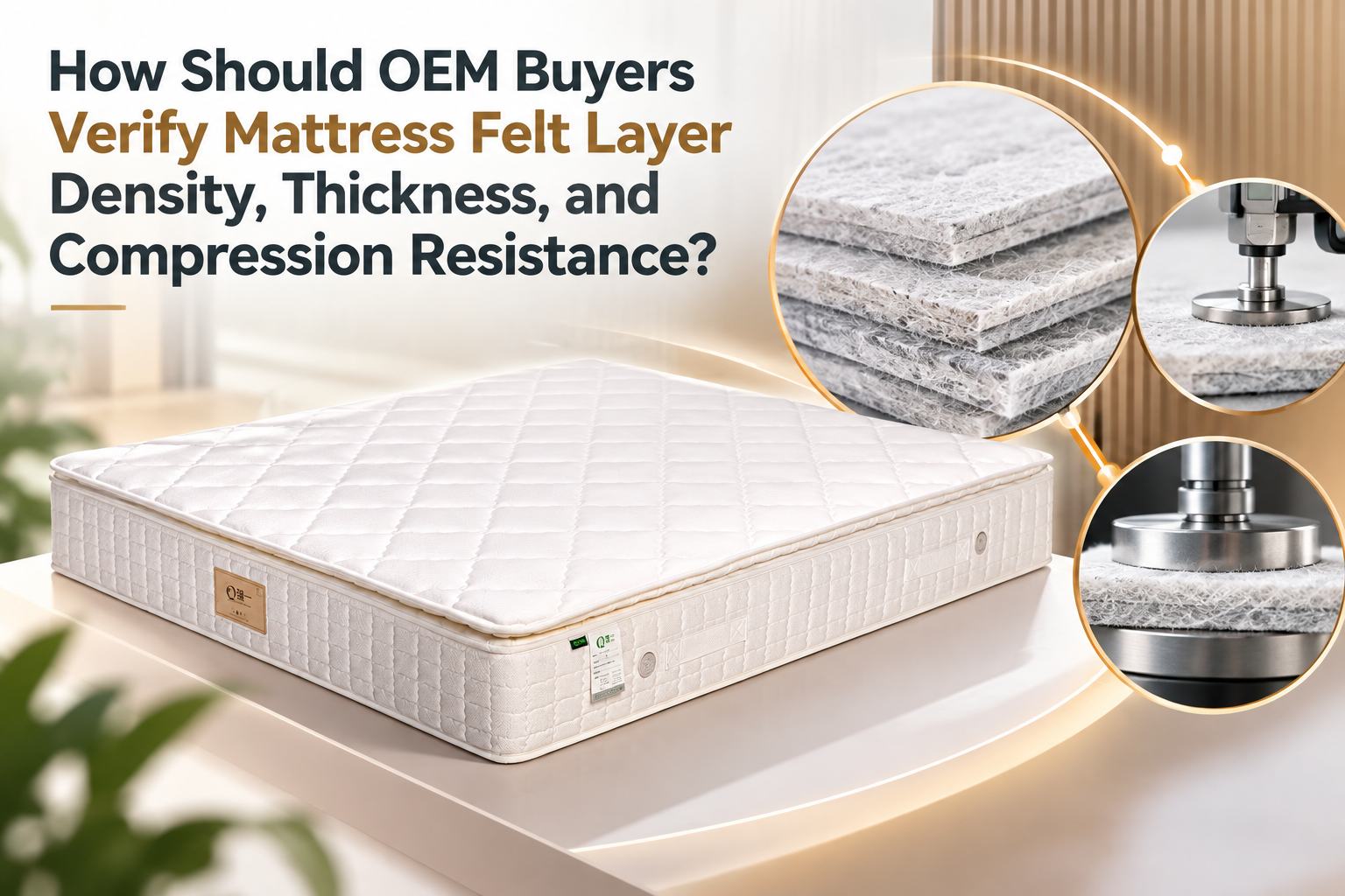 How Should OEM Buyers Verify Mattress Felt Layer Density, Thickness, and Compression Resistance?