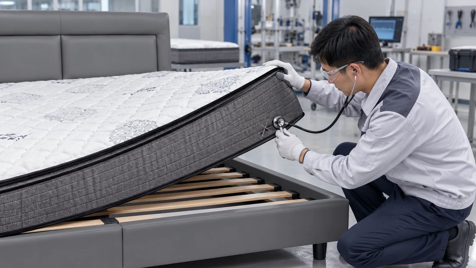 Why Does a Mattress Develop Squeaking After Repeated Use? Separating Bed-Base Noise from Spring-Core Friction